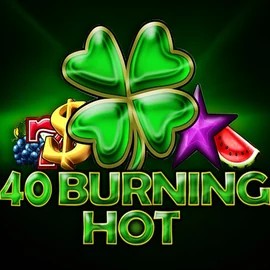 40 Burning Hot slot logo by Amusnet Interactive at Viu Viu Casino