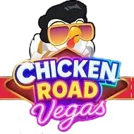 Chicken Road Vegas slot logo by InOut at Viu Viu Casino
