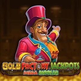 Gold Factory Jackpots Mega Moolah logo – Jackpots by Aurum Signature Studios at Viu Viu Casino