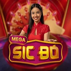 Mega Sic Bo online game logo by Pragmatic Play on viuviuucasino.nl