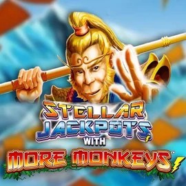 Stellar Jackpots with More Monkeys logo by Lightning Box Game Viu Viu Casino